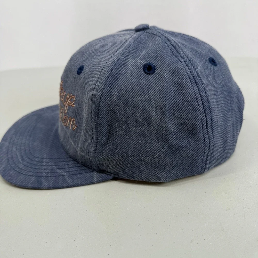 Ford Pickup Man Hat Mens‎ OSFM Blue Faded Embroidered Snapback Cap Made in USA